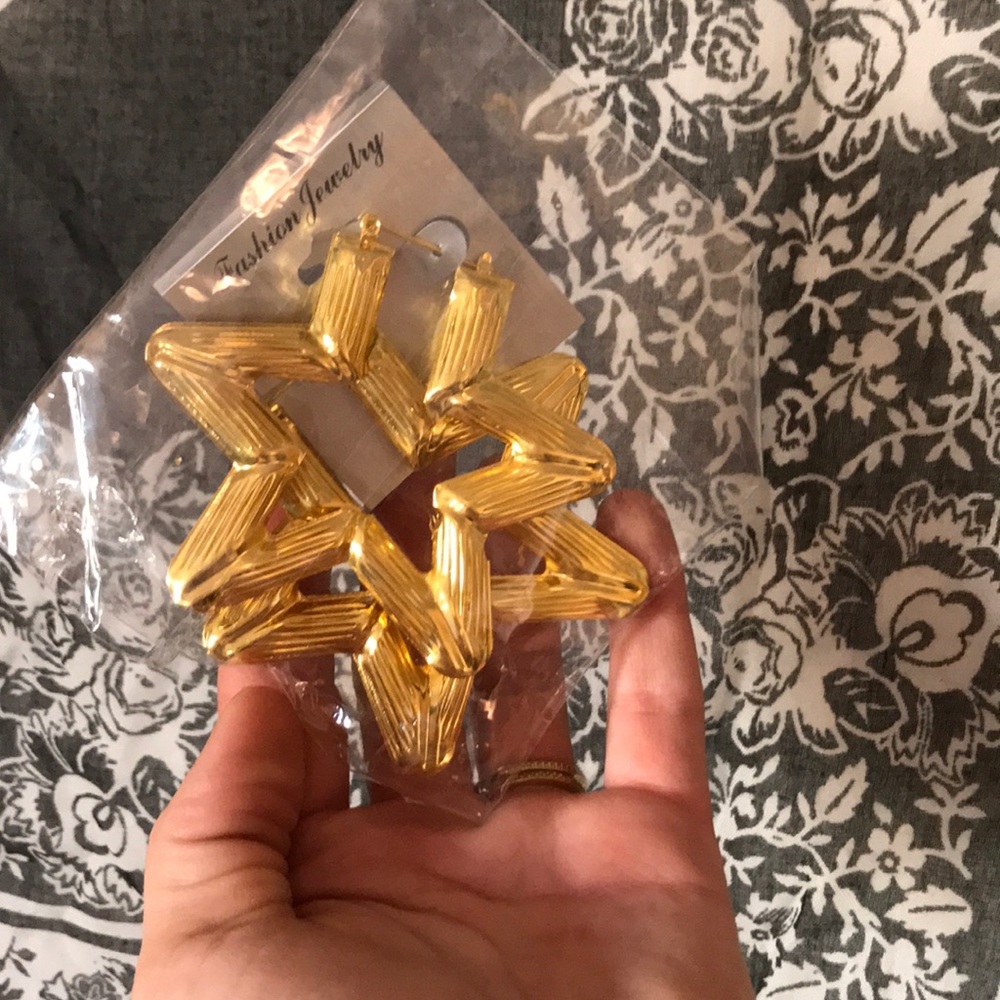 Bamboo Hoops Earrings